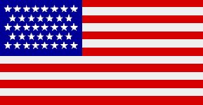 The American National Flag, 38 Stars, Navy Ensign