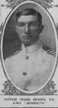 Frank Brandt, after surviving the Samoa Hurricane on HMS Calliope.